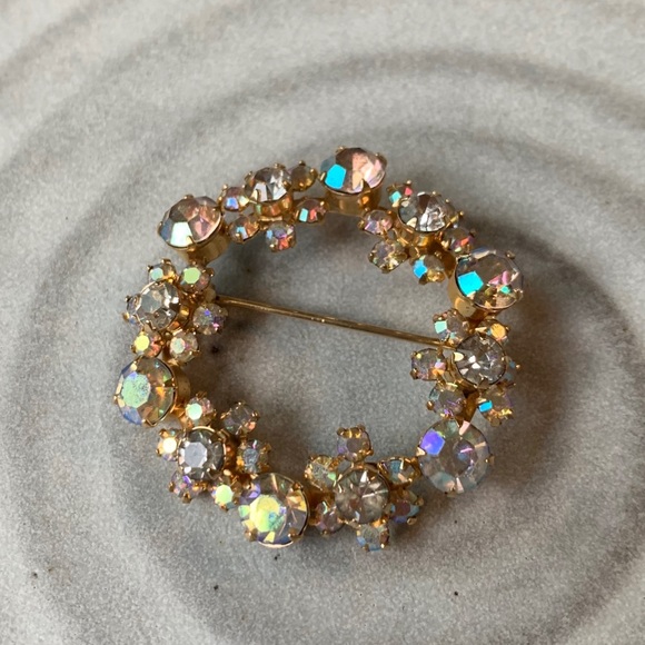 Vintage Rhinestone Brooch - Picture 1 of 2
